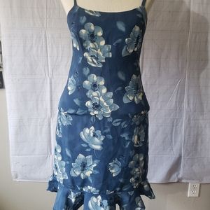 Blue Floral Dress
